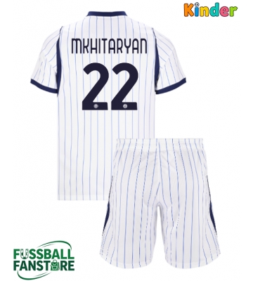 Inter Milan Henrikh Mkhitaryan #22 Replik Auswärtstrikot Kinder 2026-27 Kurzarm (+ Kurze Hosen)